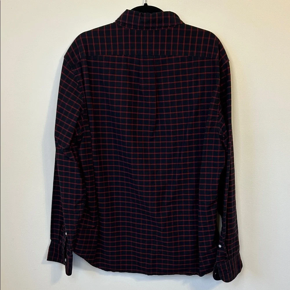 J. Crew Black and Red Plaid Button Down Shirt